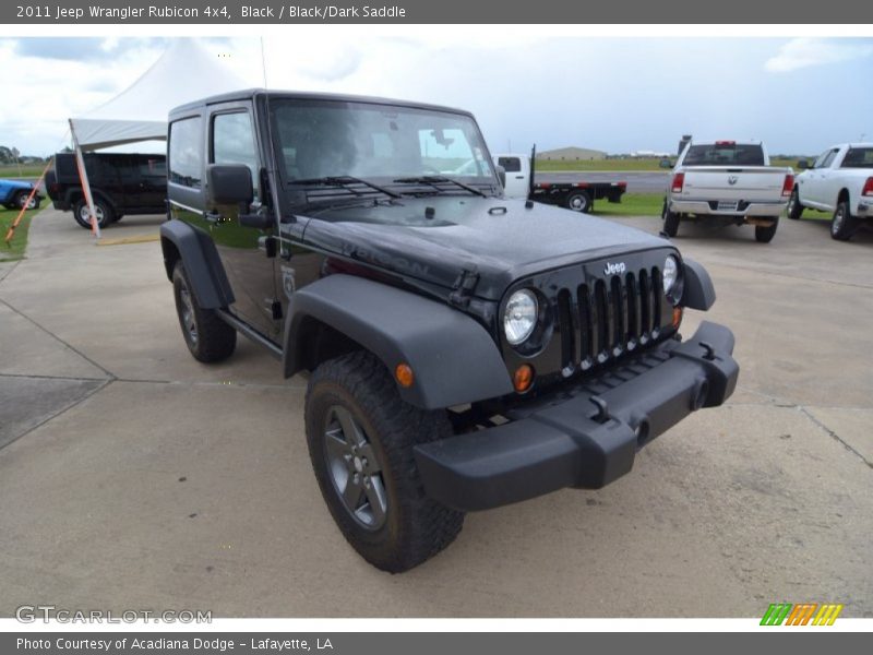 Black / Black/Dark Saddle 2011 Jeep Wrangler Rubicon 4x4