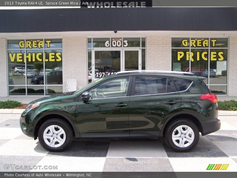 Spruce Green Mica / Ash 2013 Toyota RAV4 LE