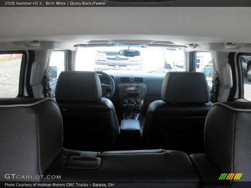 Birch White / Ebony Black/Pewter 2008 Hummer H3 X