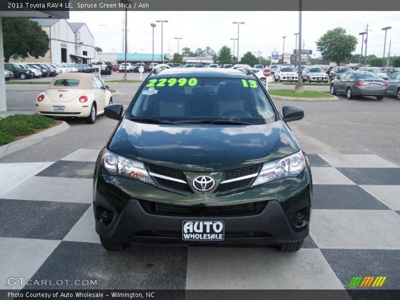 Spruce Green Mica / Ash 2013 Toyota RAV4 LE