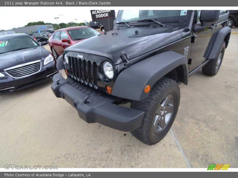 Black / Black/Dark Saddle 2011 Jeep Wrangler Rubicon 4x4