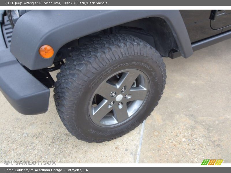 Black / Black/Dark Saddle 2011 Jeep Wrangler Rubicon 4x4