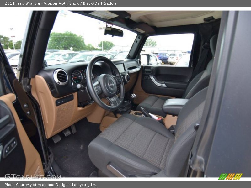 Black / Black/Dark Saddle 2011 Jeep Wrangler Rubicon 4x4