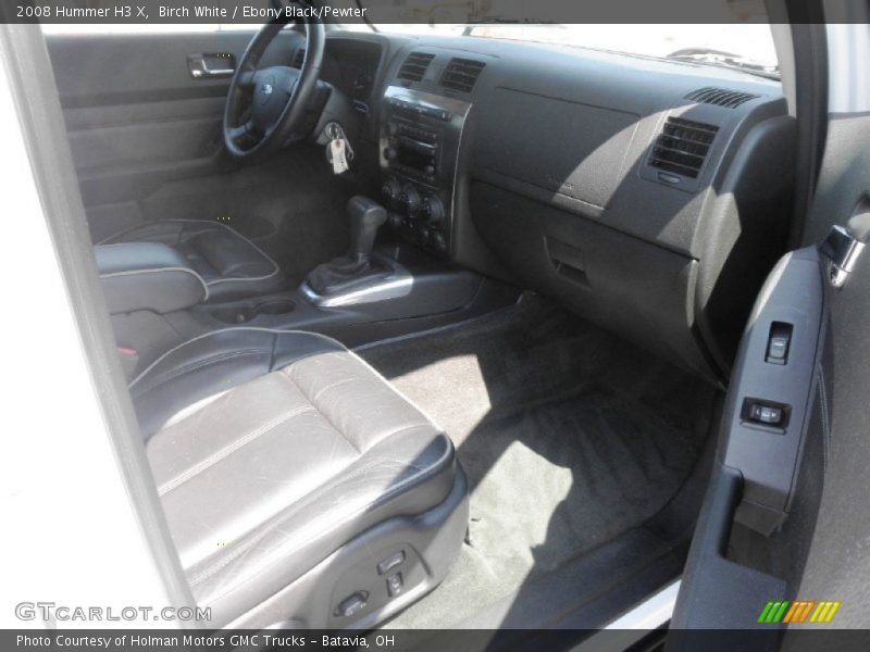 Birch White / Ebony Black/Pewter 2008 Hummer H3 X