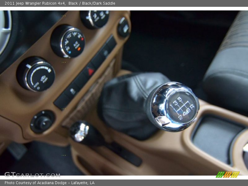 Black / Black/Dark Saddle 2011 Jeep Wrangler Rubicon 4x4