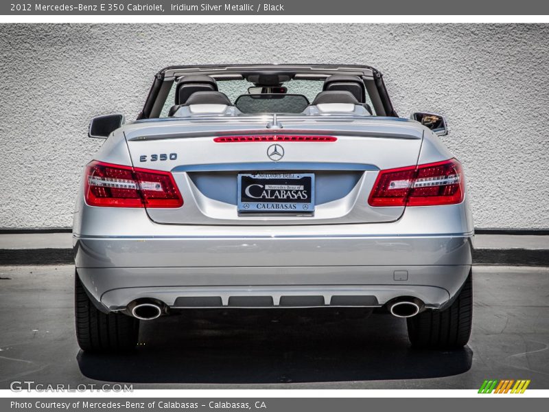 Iridium Silver Metallic / Black 2012 Mercedes-Benz E 350 Cabriolet