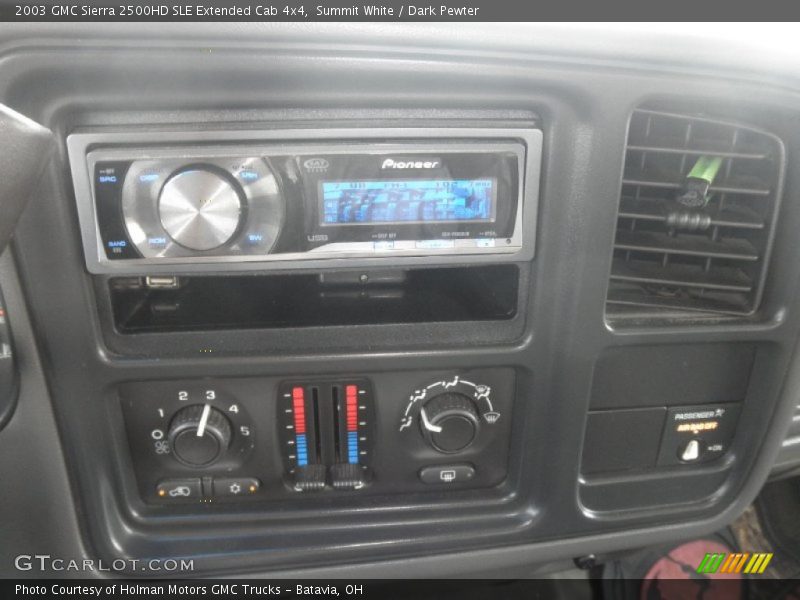 Summit White / Dark Pewter 2003 GMC Sierra 2500HD SLE Extended Cab 4x4