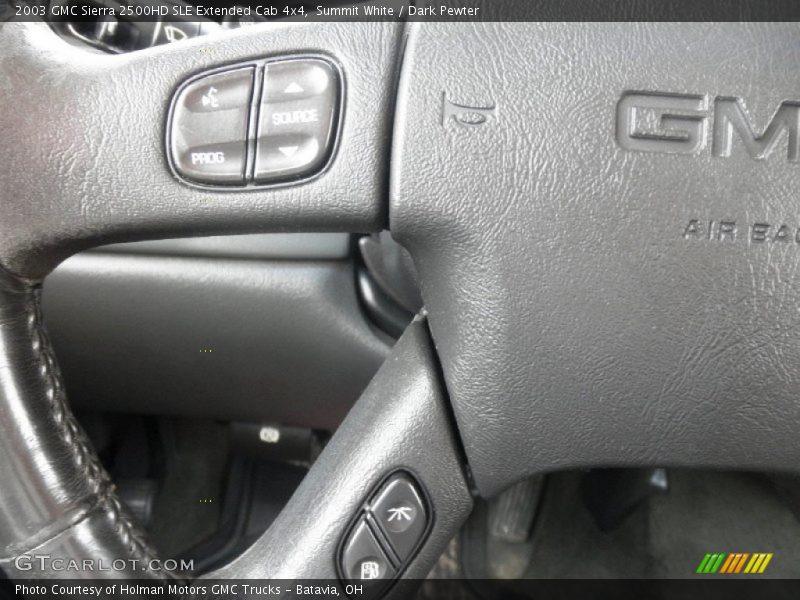 Summit White / Dark Pewter 2003 GMC Sierra 2500HD SLE Extended Cab 4x4
