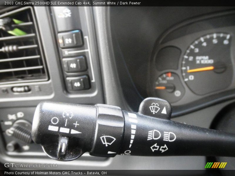 Summit White / Dark Pewter 2003 GMC Sierra 2500HD SLE Extended Cab 4x4