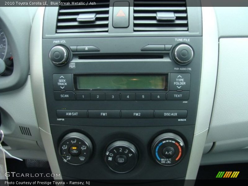 Audio System of 2010 Corolla LE