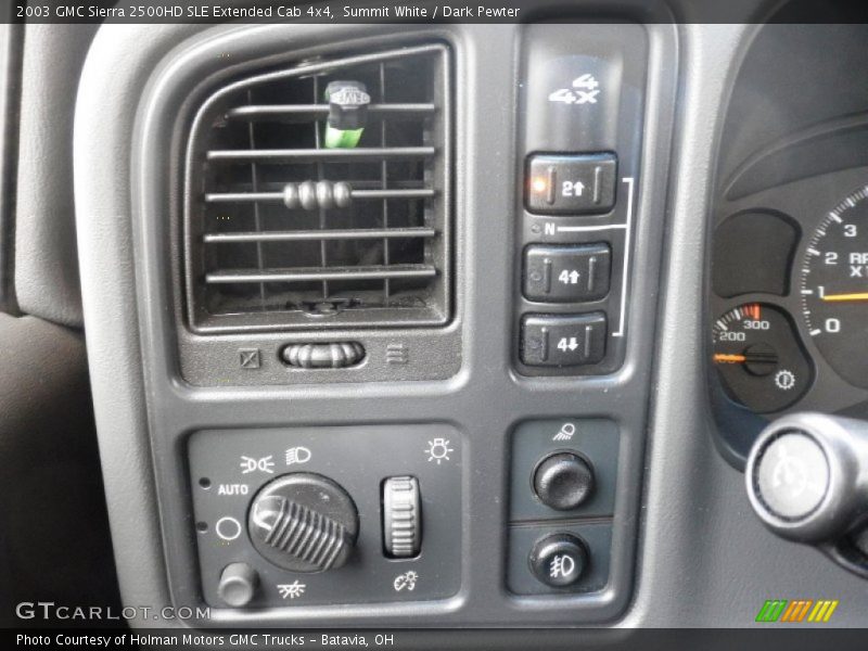 Summit White / Dark Pewter 2003 GMC Sierra 2500HD SLE Extended Cab 4x4