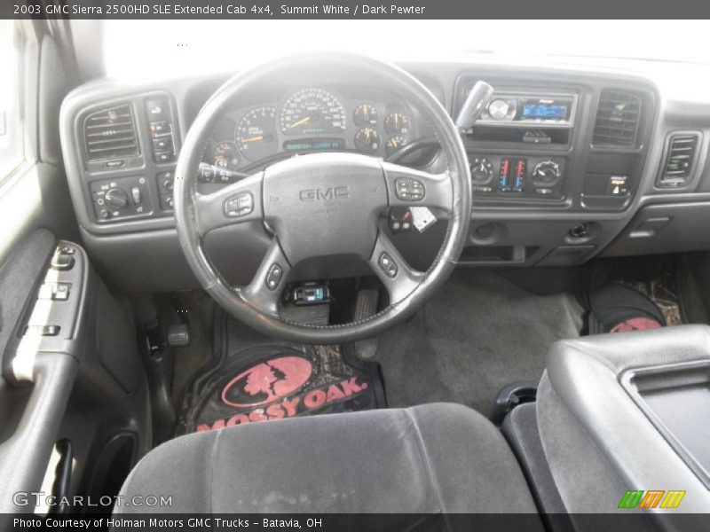 Summit White / Dark Pewter 2003 GMC Sierra 2500HD SLE Extended Cab 4x4