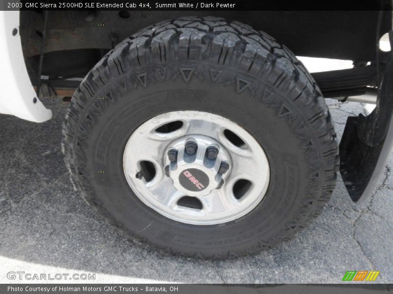 Summit White / Dark Pewter 2003 GMC Sierra 2500HD SLE Extended Cab 4x4