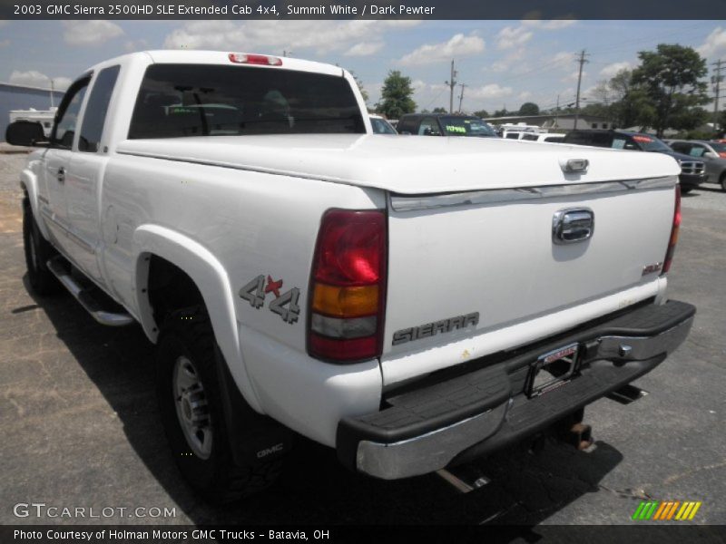 Summit White / Dark Pewter 2003 GMC Sierra 2500HD SLE Extended Cab 4x4
