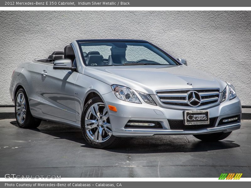 Iridium Silver Metallic / Black 2012 Mercedes-Benz E 350 Cabriolet