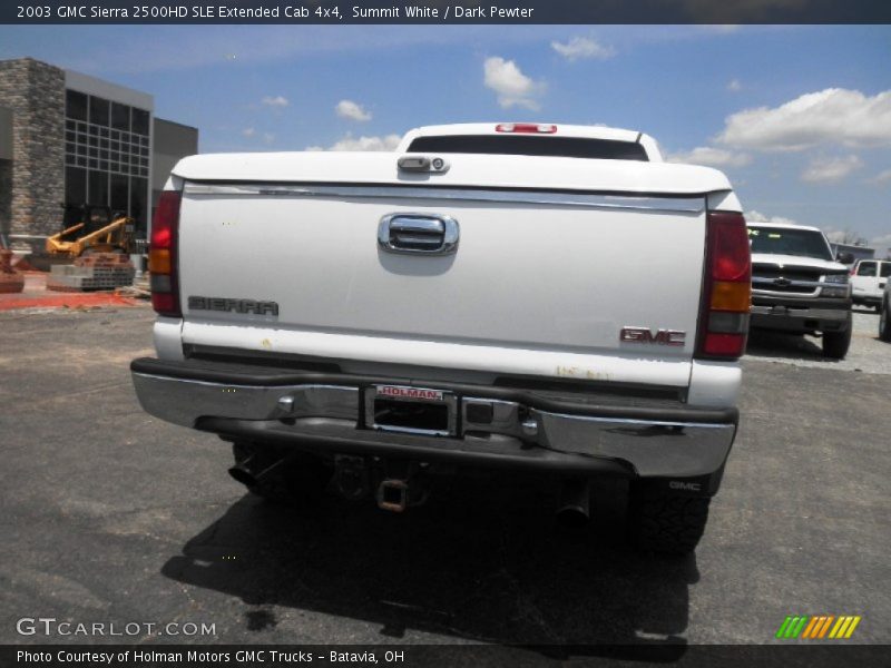 Summit White / Dark Pewter 2003 GMC Sierra 2500HD SLE Extended Cab 4x4