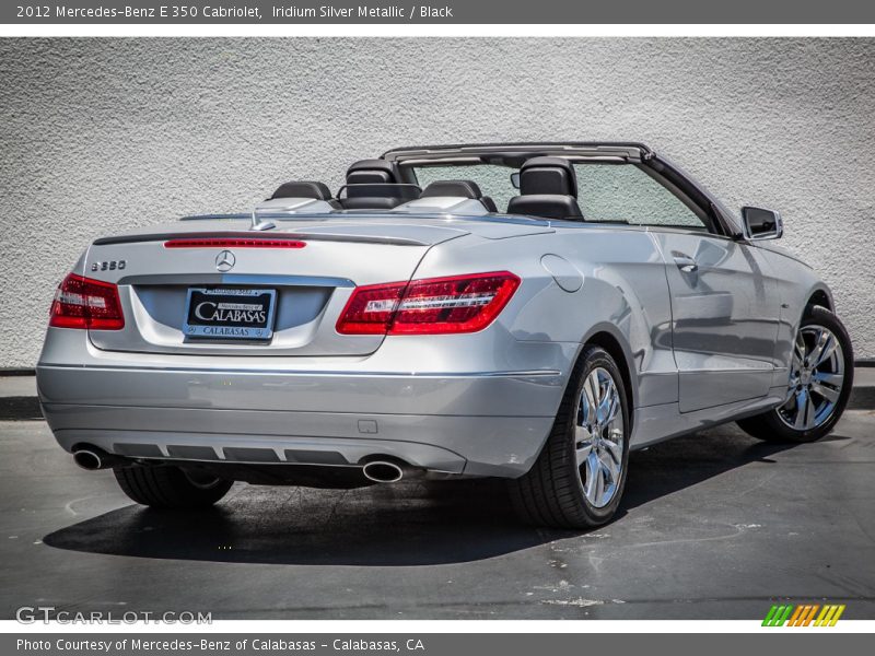 Iridium Silver Metallic / Black 2012 Mercedes-Benz E 350 Cabriolet