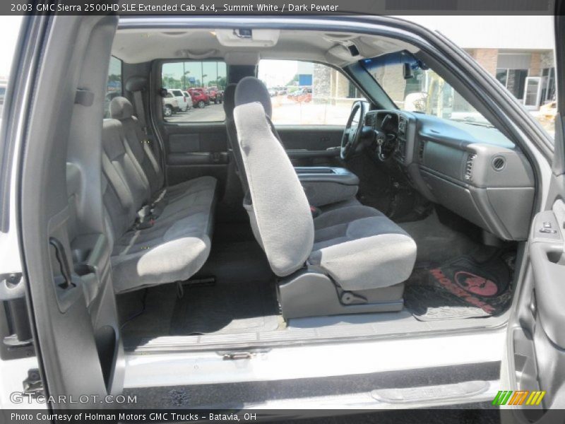 Summit White / Dark Pewter 2003 GMC Sierra 2500HD SLE Extended Cab 4x4