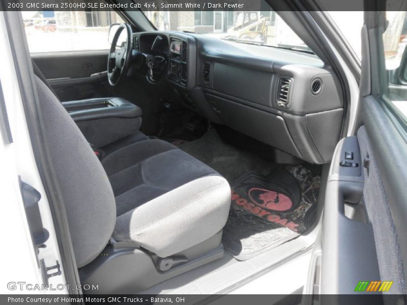 Summit White / Dark Pewter 2003 GMC Sierra 2500HD SLE Extended Cab 4x4