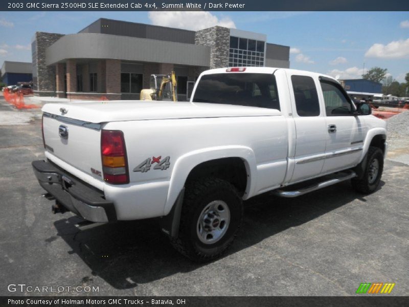 Summit White / Dark Pewter 2003 GMC Sierra 2500HD SLE Extended Cab 4x4