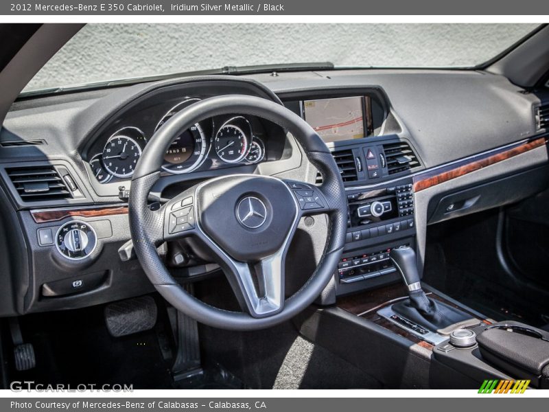Iridium Silver Metallic / Black 2012 Mercedes-Benz E 350 Cabriolet
