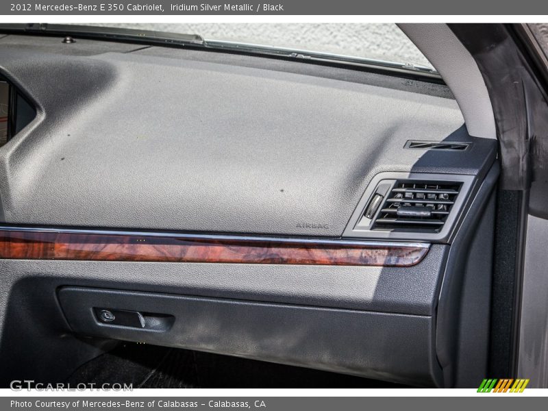Iridium Silver Metallic / Black 2012 Mercedes-Benz E 350 Cabriolet