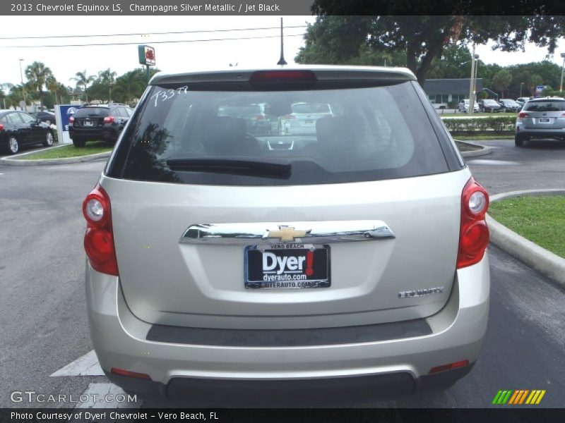 Champagne Silver Metallic / Jet Black 2013 Chevrolet Equinox LS