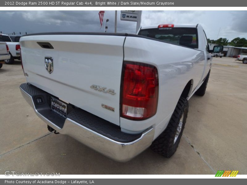 Bright White / Dark Slate/Medium Graystone 2012 Dodge Ram 2500 HD ST Regular Cab 4x4