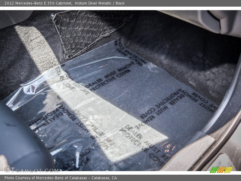 Iridium Silver Metallic / Black 2012 Mercedes-Benz E 350 Cabriolet