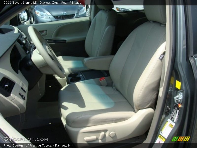 Cypress Green Pearl / Bisque 2011 Toyota Sienna LE