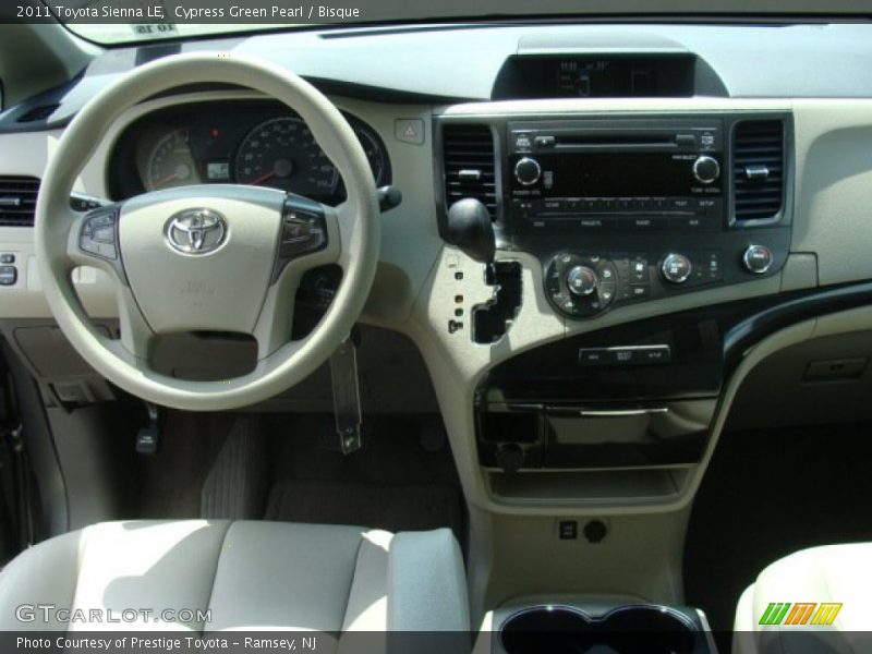 Cypress Green Pearl / Bisque 2011 Toyota Sienna LE
