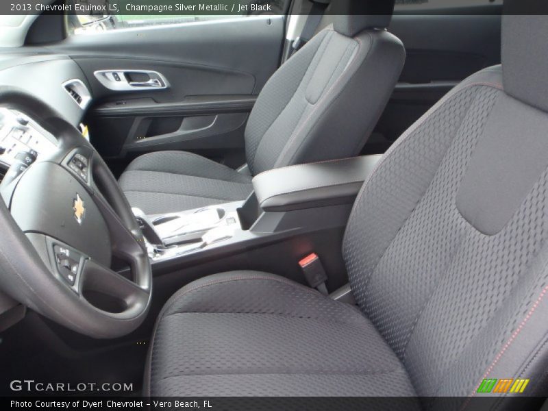 Champagne Silver Metallic / Jet Black 2013 Chevrolet Equinox LS