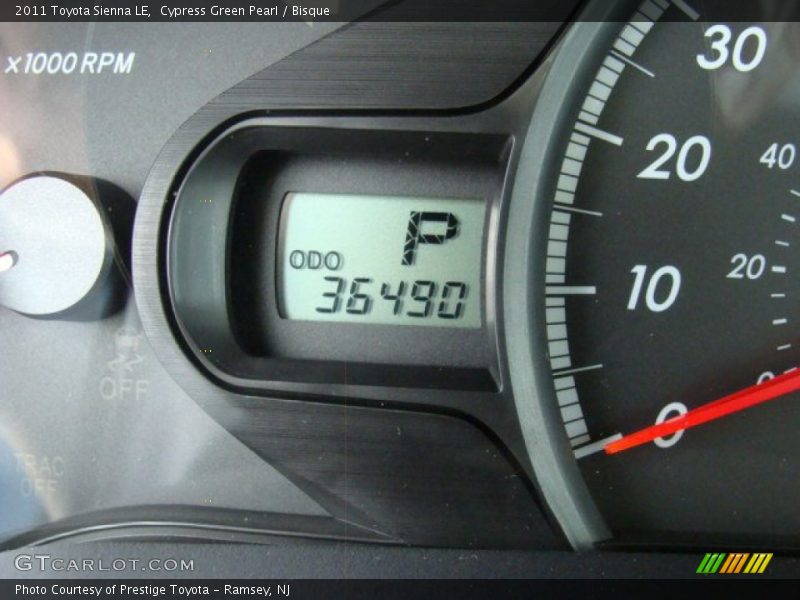 Cypress Green Pearl / Bisque 2011 Toyota Sienna LE