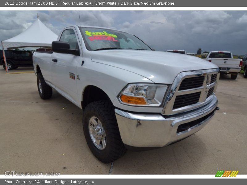 Bright White / Dark Slate/Medium Graystone 2012 Dodge Ram 2500 HD ST Regular Cab 4x4