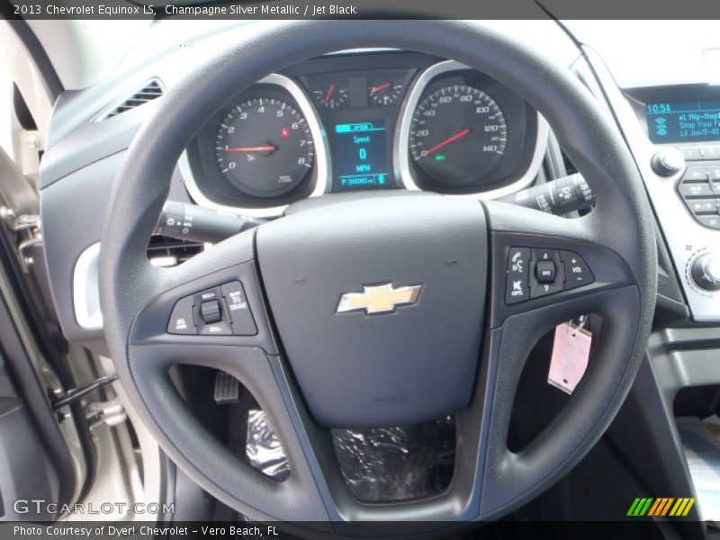 Champagne Silver Metallic / Jet Black 2013 Chevrolet Equinox LS