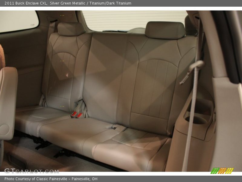 Silver Green Metallic / Titanium/Dark Titanium 2011 Buick Enclave CXL