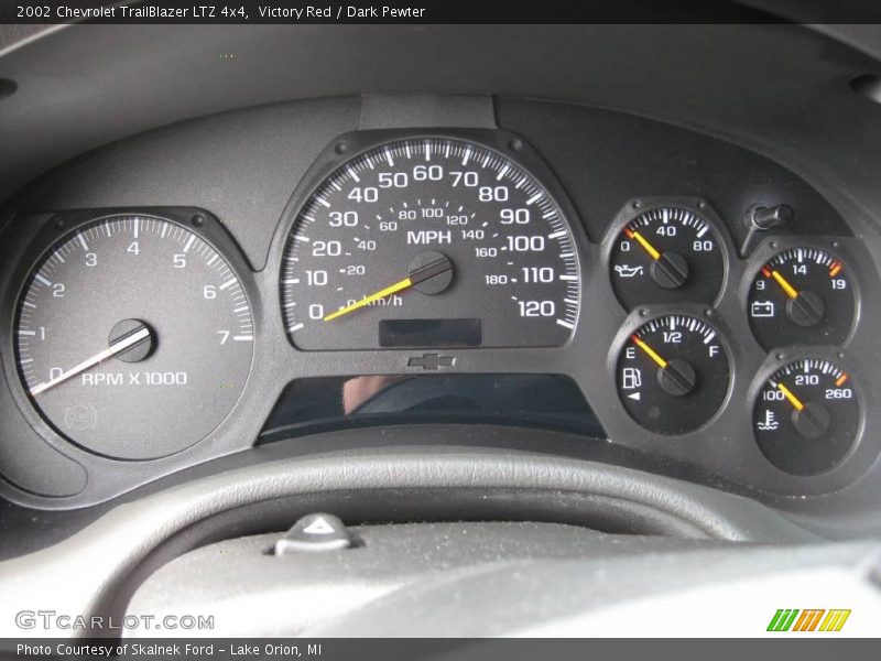 Victory Red / Dark Pewter 2002 Chevrolet TrailBlazer LTZ 4x4