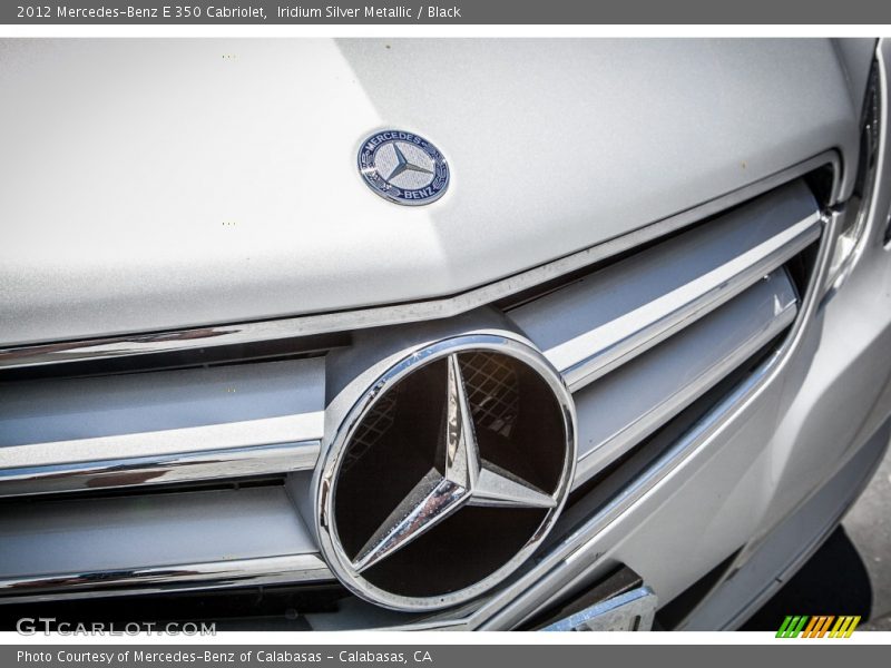 Iridium Silver Metallic / Black 2012 Mercedes-Benz E 350 Cabriolet