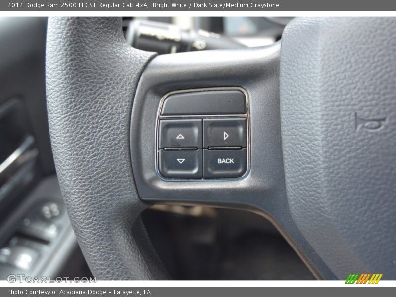 Bright White / Dark Slate/Medium Graystone 2012 Dodge Ram 2500 HD ST Regular Cab 4x4