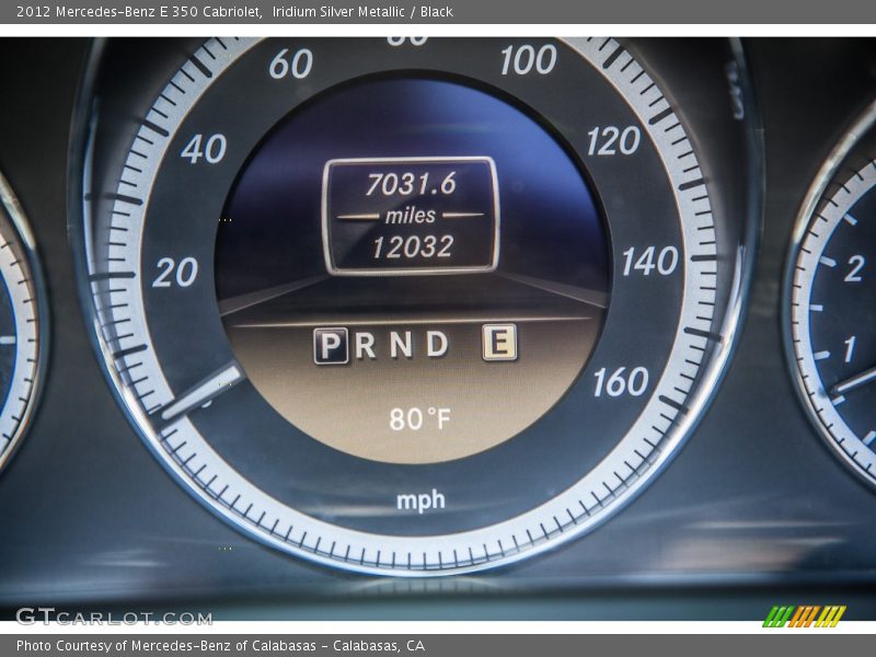 Iridium Silver Metallic / Black 2012 Mercedes-Benz E 350 Cabriolet