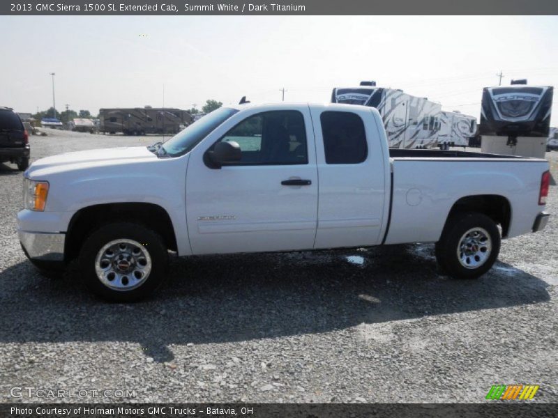 Summit White / Dark Titanium 2013 GMC Sierra 1500 SL Extended Cab