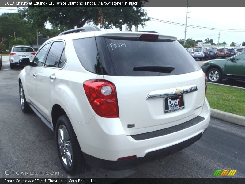 White Diamond Tricoat / Brownstone/Jet Black 2013 Chevrolet Equinox LT