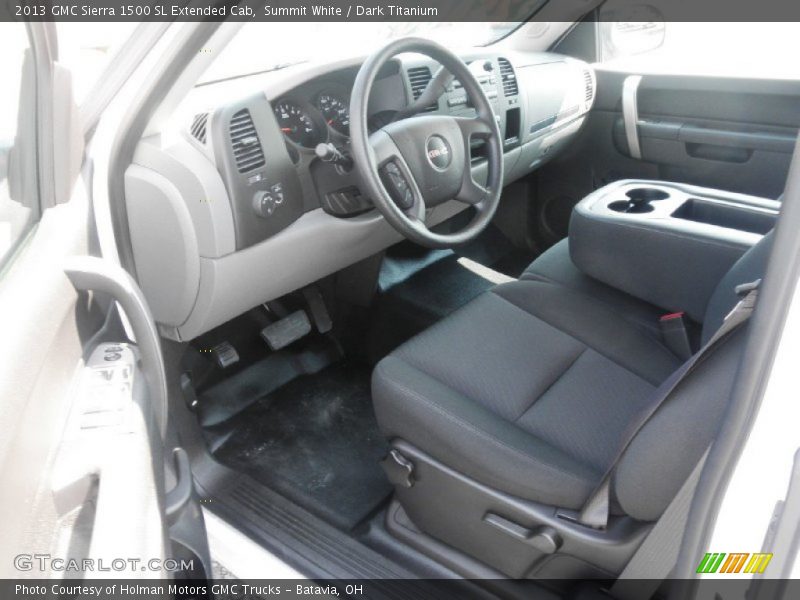 Dark Titanium Interior - 2013 Sierra 1500 SL Extended Cab 