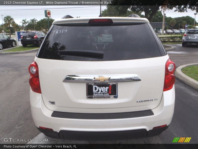 White Diamond Tricoat / Brownstone/Jet Black 2013 Chevrolet Equinox LT