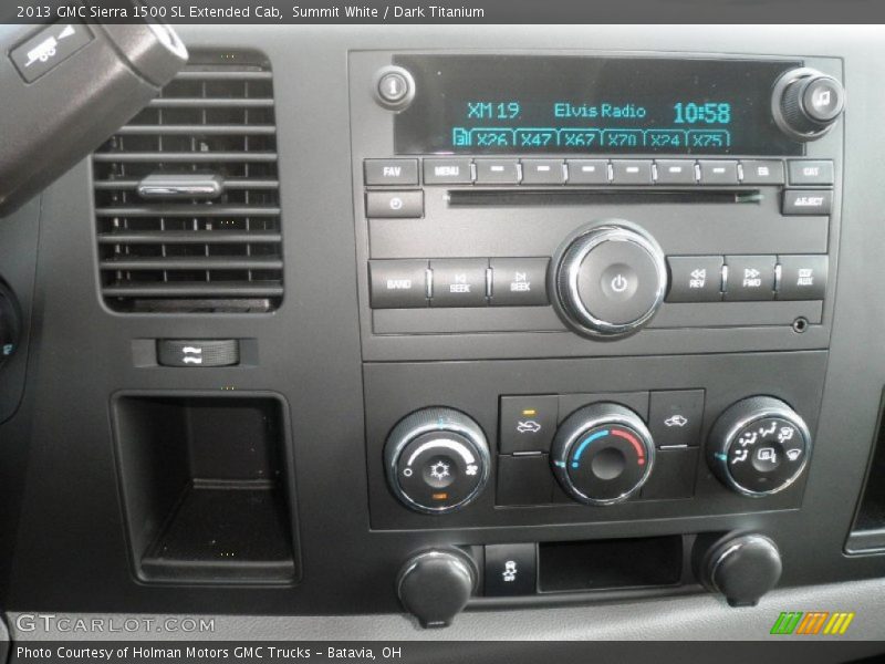 Controls of 2013 Sierra 1500 SL Extended Cab