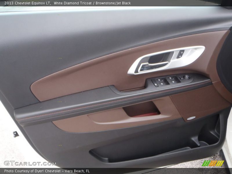 White Diamond Tricoat / Brownstone/Jet Black 2013 Chevrolet Equinox LT