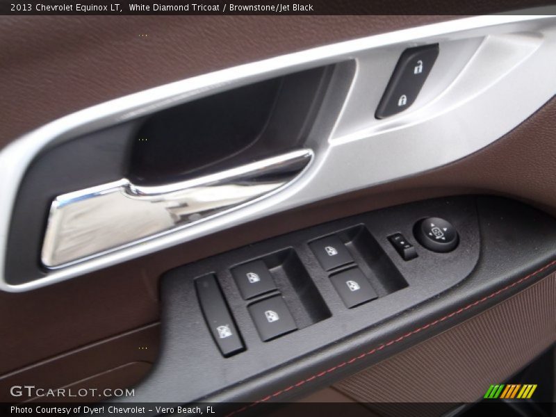 White Diamond Tricoat / Brownstone/Jet Black 2013 Chevrolet Equinox LT