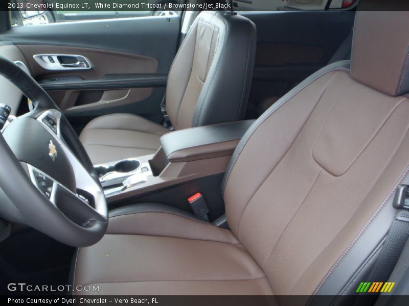 White Diamond Tricoat / Brownstone/Jet Black 2013 Chevrolet Equinox LT