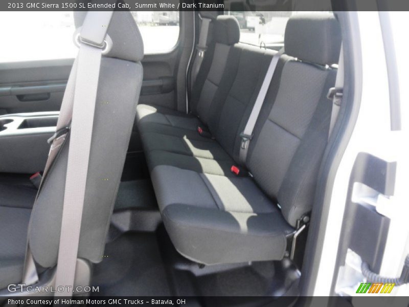 Rear Seat of 2013 Sierra 1500 SL Extended Cab