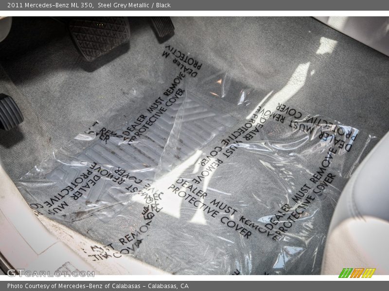 Steel Grey Metallic / Black 2011 Mercedes-Benz ML 350